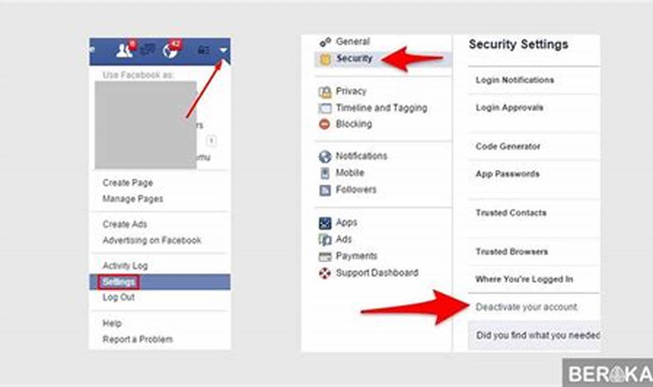 Rahasia Menonaktifkan Akun FB dengan Mudah dan Cepat