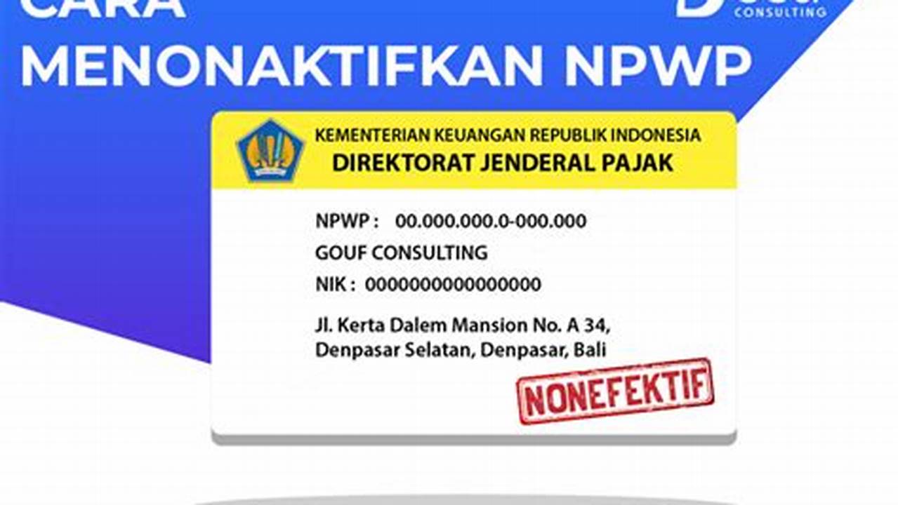 Cara Praktis Menonaktifkan NPWP Pribadi Online untuk Hidup Bebas Pajak