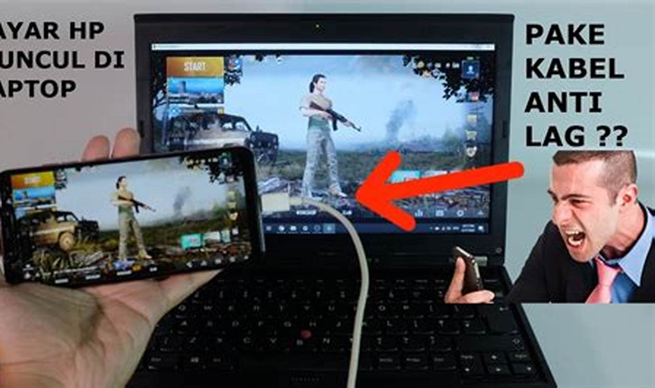 cara menyambungkan layar hp ke laptop
