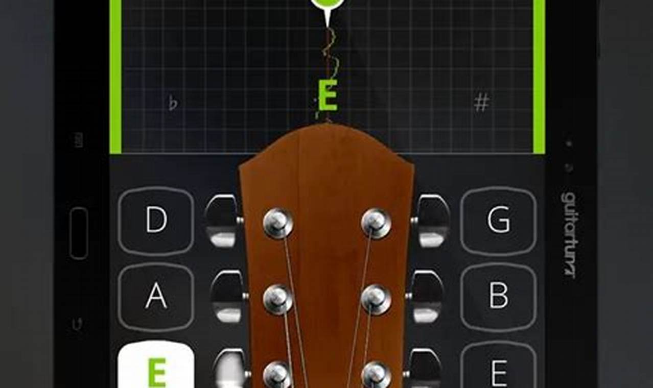 cara menyetem gitar dengan aplikasi