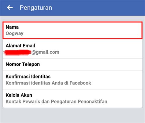cara merubah nama di Facebook » Apola Media