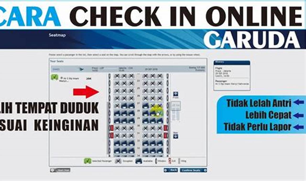 Cara Daftar Online dan Check In Garuda Indonesia