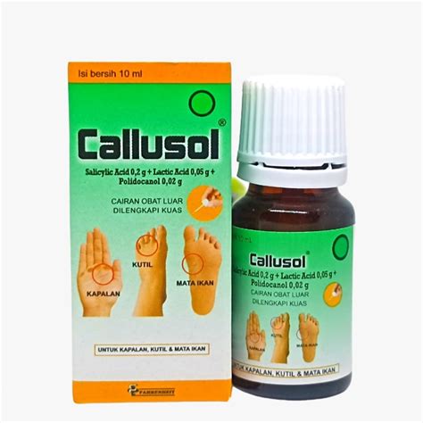 Callusol 10 ml Kegunaan, Efek Samping, Dosis dan Aturan Pakai Halodoc
