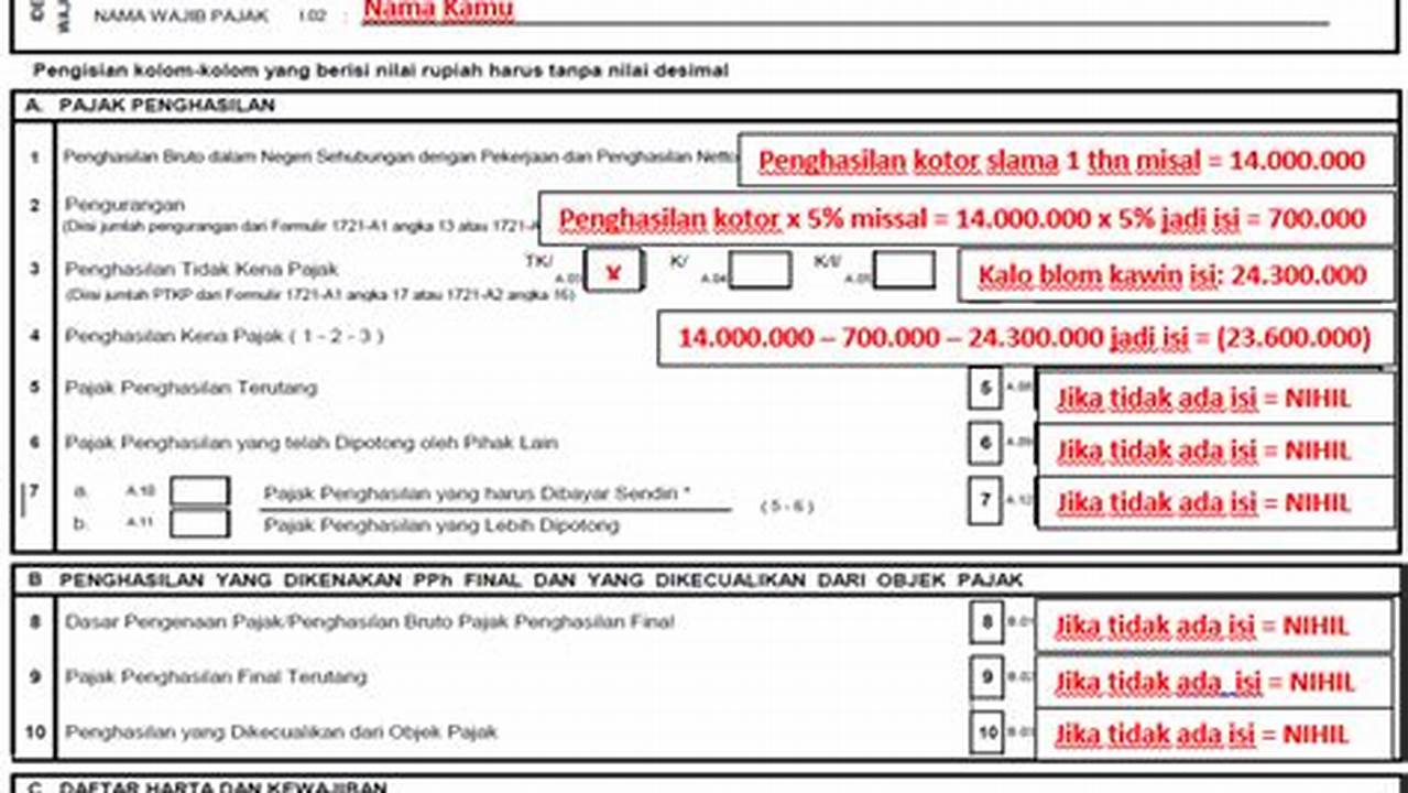 Cara Isi SPT Tahunan Orang Pribadi Nihil: Panduan Mudah!