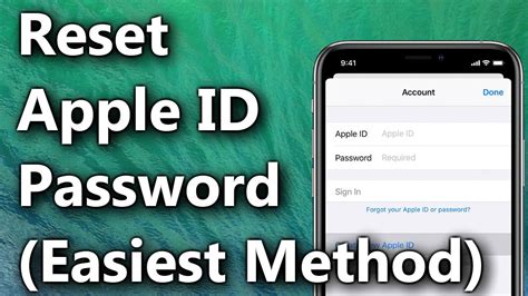 How Reset Apple ID Password in 2022 ID Password Reset iOS 15
