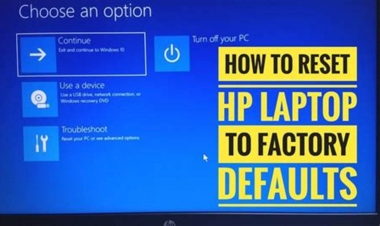 Rahasia Reset Laptop HP Terungkap: Panduan Lengkap untuk Pemula!