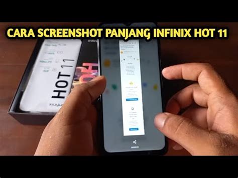 cara Screenshot dan Screenshot panjang pada hp infinix hot 9 play YouTube