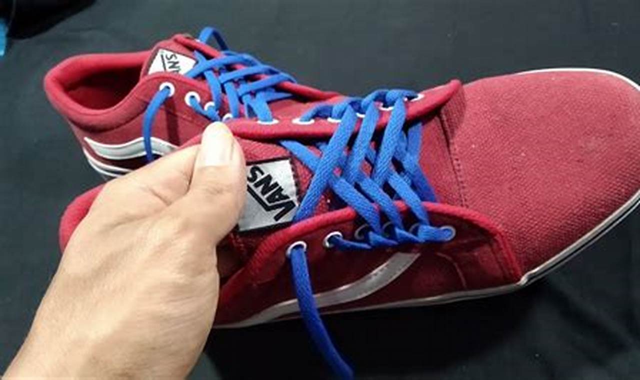 cara tali sepatu keren