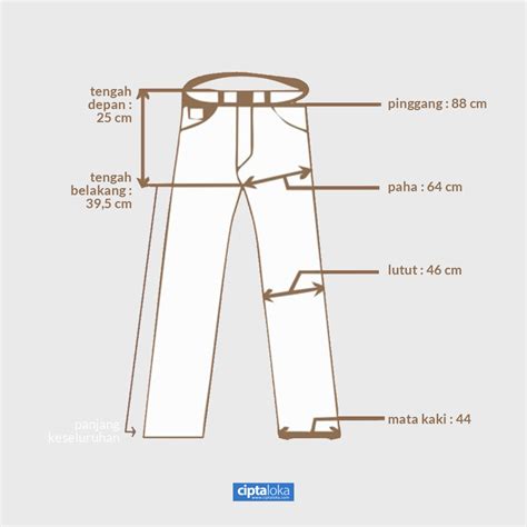 Cara Mengukur Celana (Chino/Jeans)