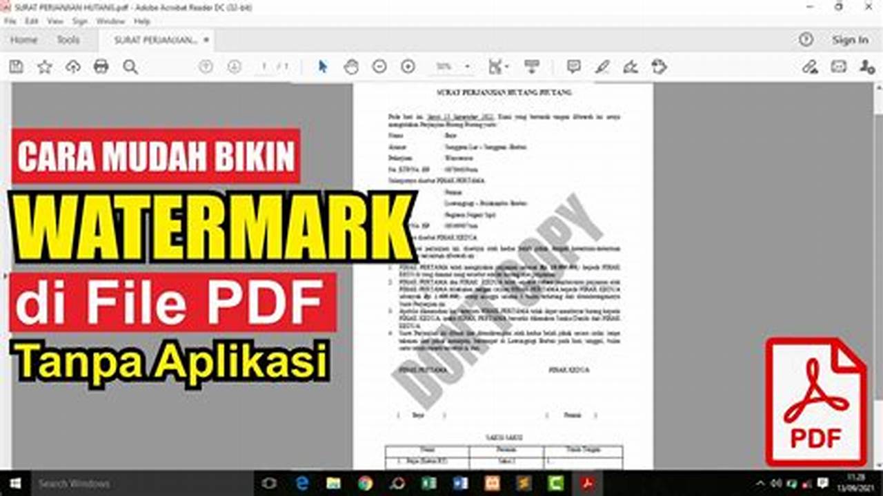 Kiat-kiat Rahasia Watermark PDF untuk Keamanan dan Professionalitas Dokumen Anda yang Tak Ternilai