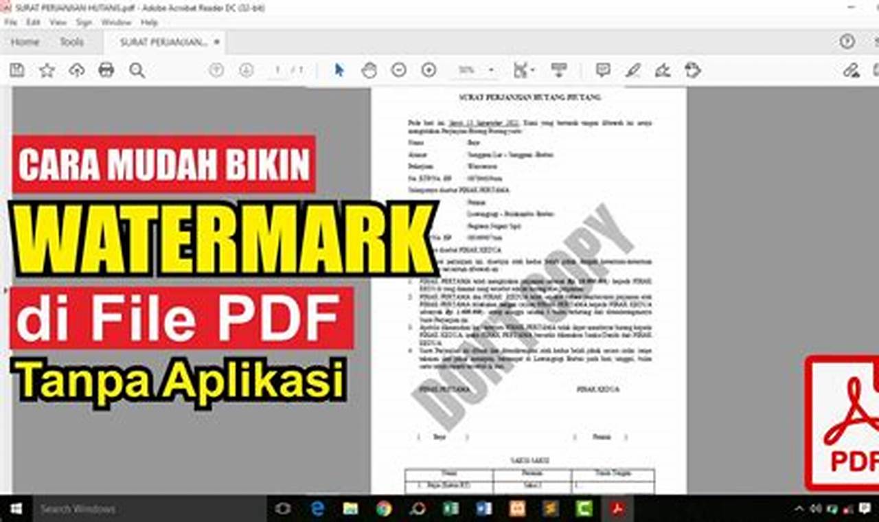 Kiat-kiat Rahasia Watermark PDF untuk Keamanan dan Professionalitas Dokumen Anda yang Tak Ternilai