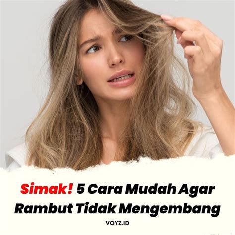 Rahasia Rambut Halus Bebas Mengembang Tanpa Bahan Kimia