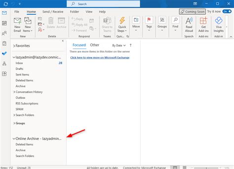 cara archive email outlook 365