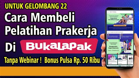 cara beli pelatihan prakerja