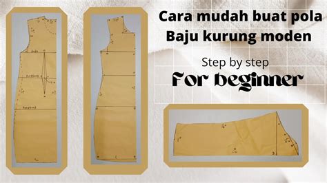 cara buat pola baju