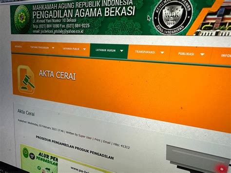 cara cek putusan cerai