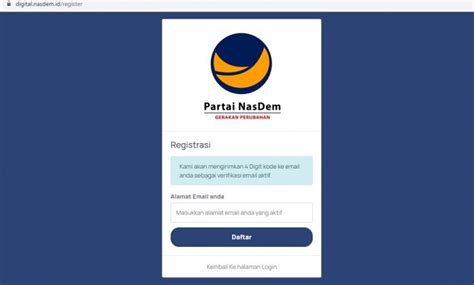 cara daftar anggota partai nasdem