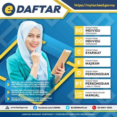 cara daftar e filing