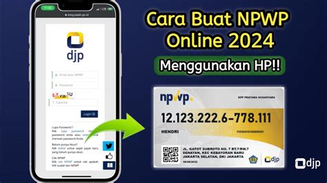 Cara Daftar NPWP Online e Reg YouTube