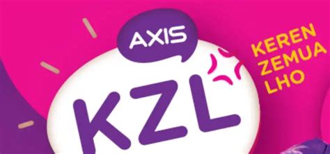 cara daftar paket kzl chat axis 2021