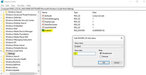 Cara Enable Windows Script Host