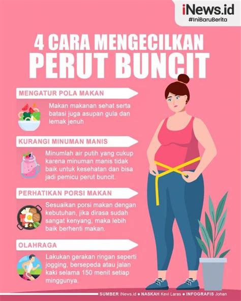 cara kurangkan perut buncit