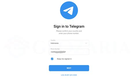 cara login telegram di laptop