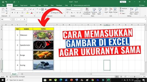 Cara Memasukkan Gambar ke Excel dengan Mudah