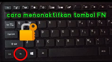 cara mematikan keyboard fn