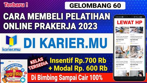 cara membeli pelatihan prakerja di karirmu