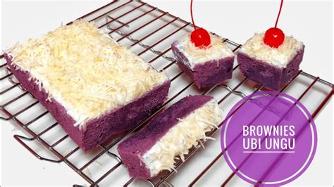 cara membuat brownies dari ubi ungu