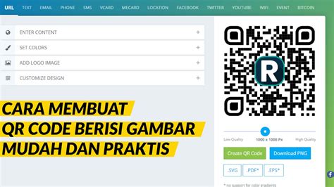2 Cara Membuat QR Code Berisi Gambar Dengan Mudah