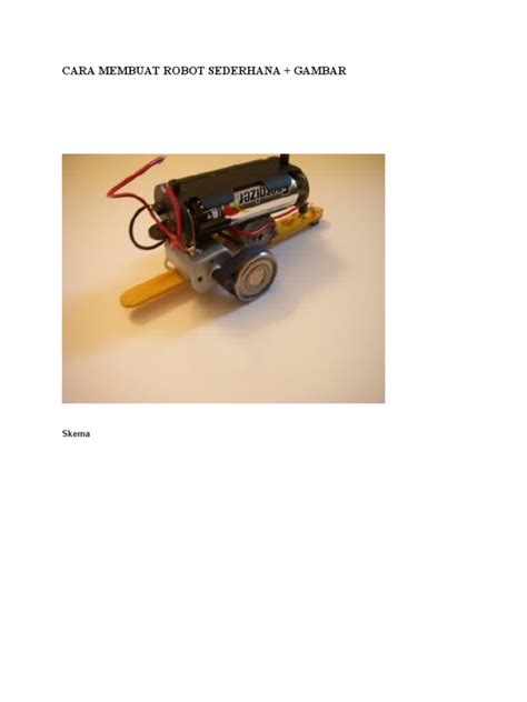 cara membuat robot simple
