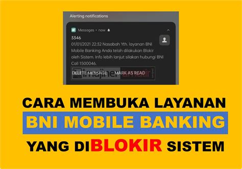 cara membuka blokir bni mobile banking
