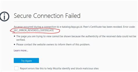 Cara Memperbaiki Error Code Sec_Error_Revoked_Certificate Di Firefox