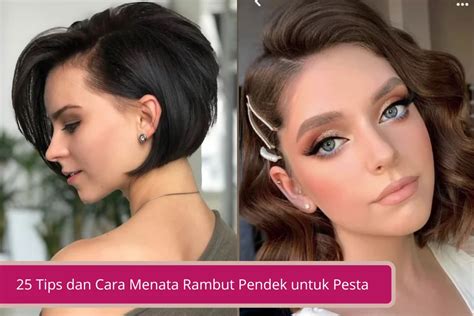 cara menata rambut pendek