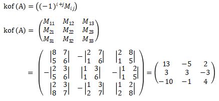 Cara Mencari Adjoin Matriks 3X3 Terbaru