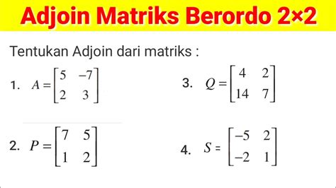 Cara Menentukan Matriks Ab