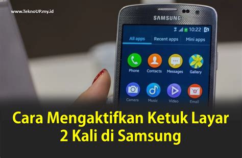 Gambar Cara Mengaktifkan Ketuk Layar 2 Kali di Samsung