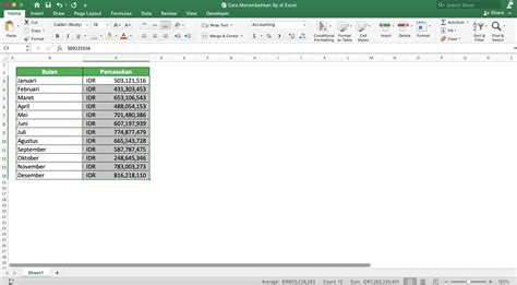 cara mengerjakan excel bersamaan