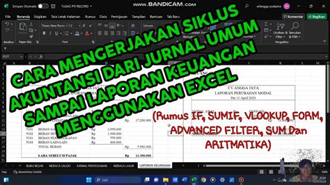 cara mengerjakan ms excel