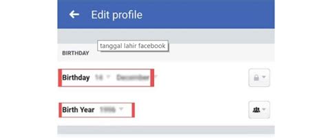 cara mengganti tanggal lahir di facebook