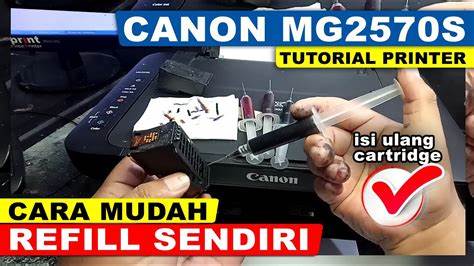 cara membuka cartridge canon mg2570