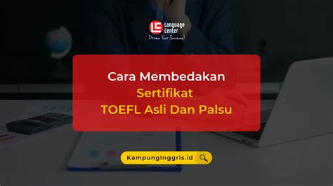 cara mengunduh sertifikat TOEFL