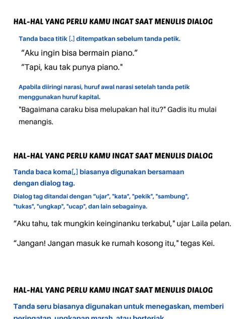 Cara Menulis Dialog - Panduan Lengkap Untuk Pemula