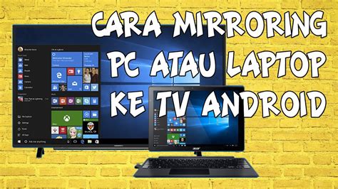 cara mirroring laptop ke laptop