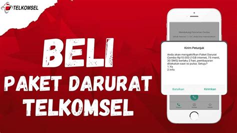 cara pakai paket darurat telkomsel