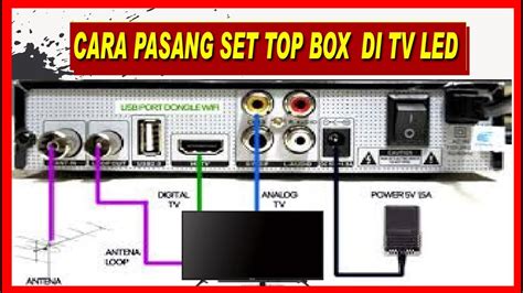 cara pasang set top box