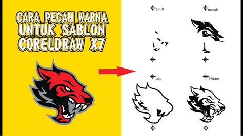 Cara Pecah Warna Sablon Raster Coreldraw