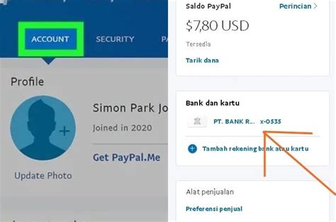 cara punya akun paypal